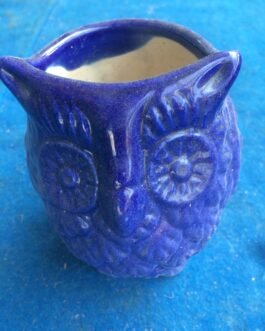 Owl ceramic pot